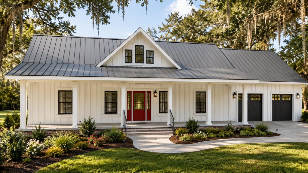 Exterior - Front Elevation 2 for Farmhouse House Plan #44-314 - 3 bed, 2 bath