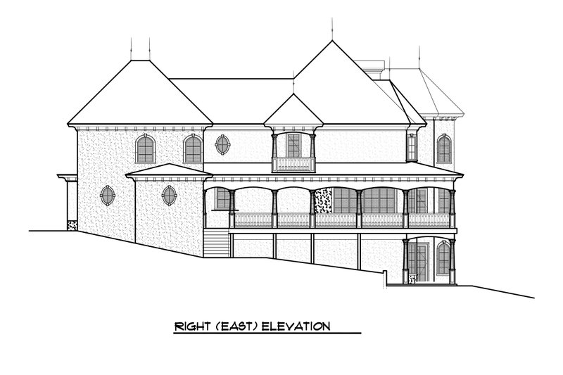 Home Plan - Exterior - Other Elevation 4 for Victorian House Plan #1066-55 - 5 bed, 4 bath