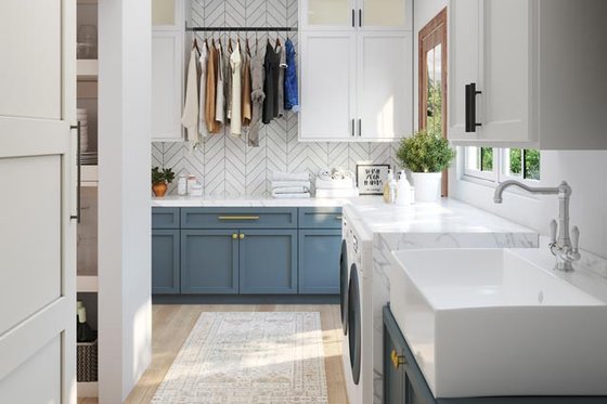 Interior - Laundry for Traditional House Plan #119-438 - 3 bed, 2.5 bath