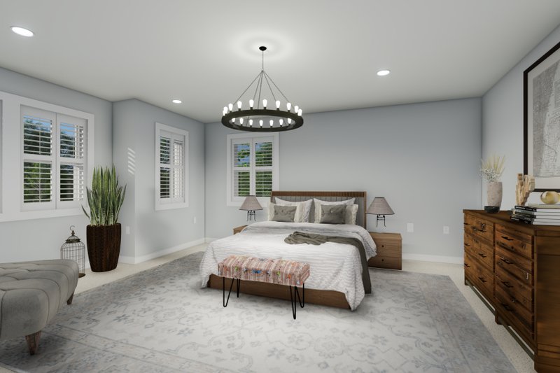 House Plan Design - Interior - Master Bedroom for Traditional House Plan #1060-32 - 5 bed, 3.5 bath
