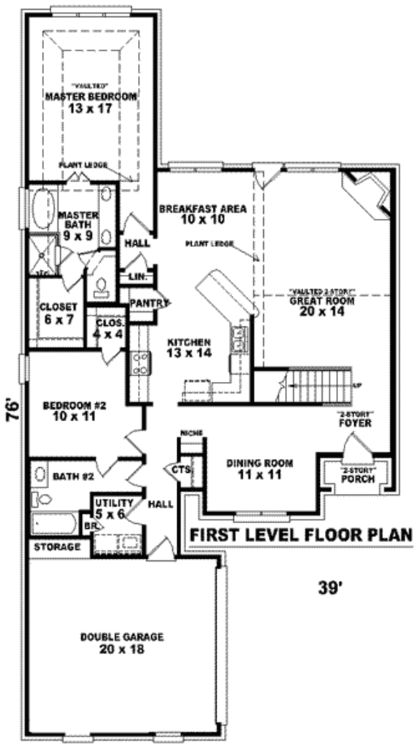 European Floor Plan - Main Floor Plan #81-837