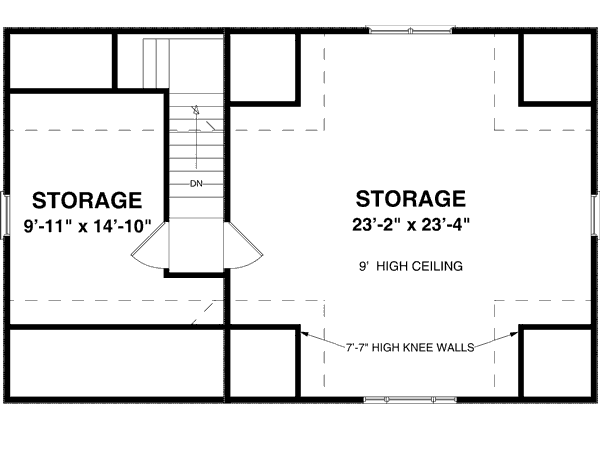 Home Plan - Traditional Floor Plan - Upper Floor Plan #56-569