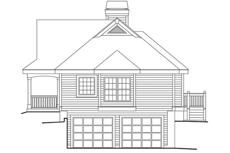 Home Plan - Exterior - Other Elevation for Farmhouse House Plan #57-324 - 3 bed, 2 bath