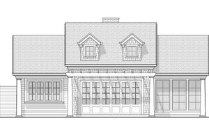 Exterior - Front Elevation 6 for Beach House Plan #1114-31 - 1 bed, 1 bath