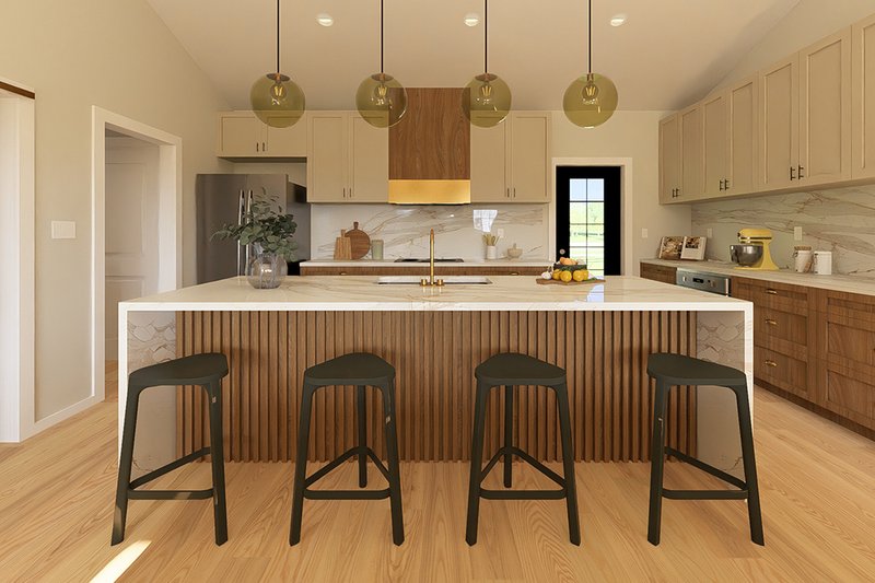 House Blueprint - Interior - Kitchen 1 for Farmhouse House Plan #126-239 - 2 bed, 2 bath