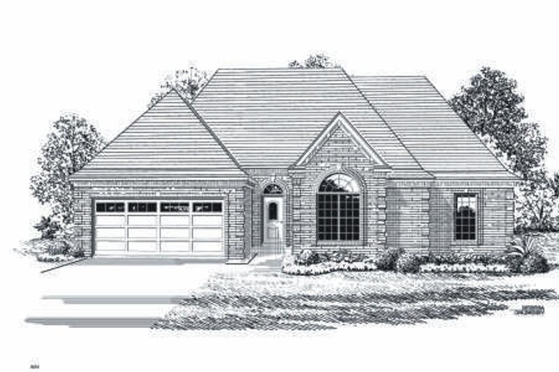 Exterior - Front Elevation 2 for Traditional House Plan #424-89 - 3 bed, 2 bath