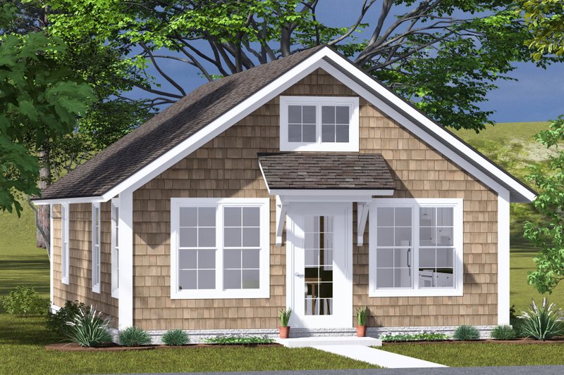 House Blueprint - Cottage Exterior - Front Elevation Plan #513-2301