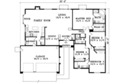 Adobe / Southwestern Style House Plan - 4 Beds 3.5 Baths 2266 Sq/Ft Plan #1-1448 