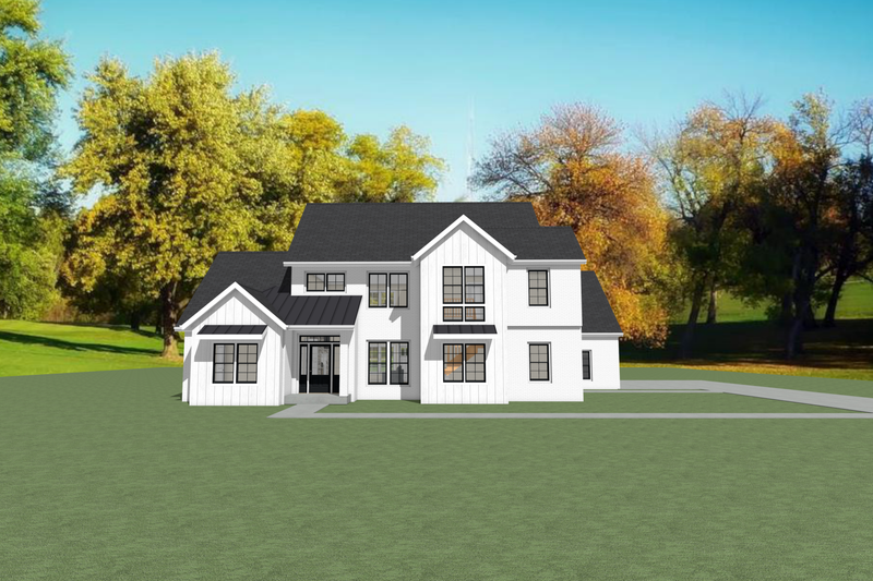 House Blueprint - Photo 8 for Farmhouse House Plan #1109-20 - 4 bed, 3 bath