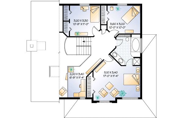 Dream House Plan - Modern Floor Plan - Upper Floor Plan #23-240