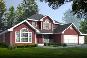 Traditional Style House Plan - 3 Beds 2.5 Baths 2195 Sq/Ft Plan #93-213 