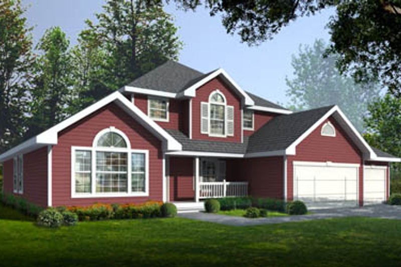 Dream House Plan - Traditional Exterior - Front Elevation Plan #93-213