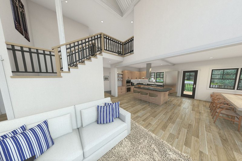 Dream House Plan - Interior - Family Room for Craftsman House Plan #124-680 - 3 bed, 2.5 bath