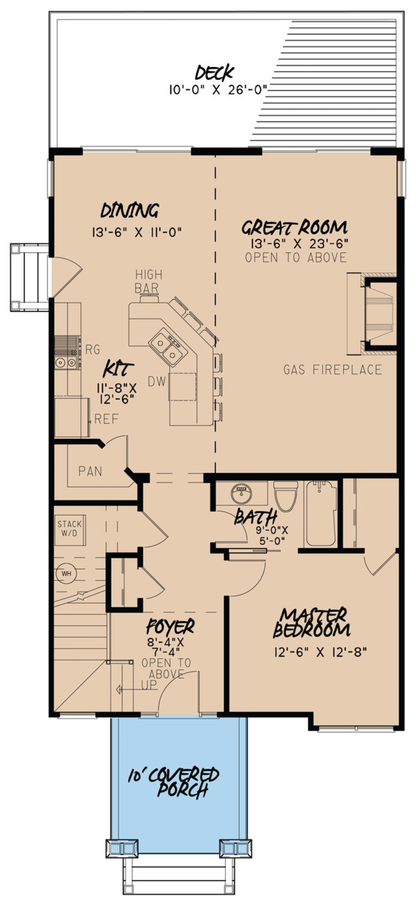 Home Plan - Craftsman Floor Plan - Main Floor Plan #923-81