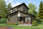 Contemporary Style House Plan - 4 Beds 4.5 Baths 1200 Sq/Ft Plan #48-1072 