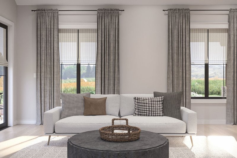 Home Plan - Interior - Family Room 1 for Barndominium House Plan #455-725 - 3 bed, 2.5 bath