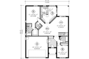 Traditional Style House Plan - 2 Beds 2 Baths 1428 Sq/Ft Plan #25-1059 