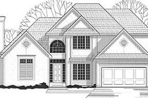 Traditional Exterior - Front Elevation Plan #67-408