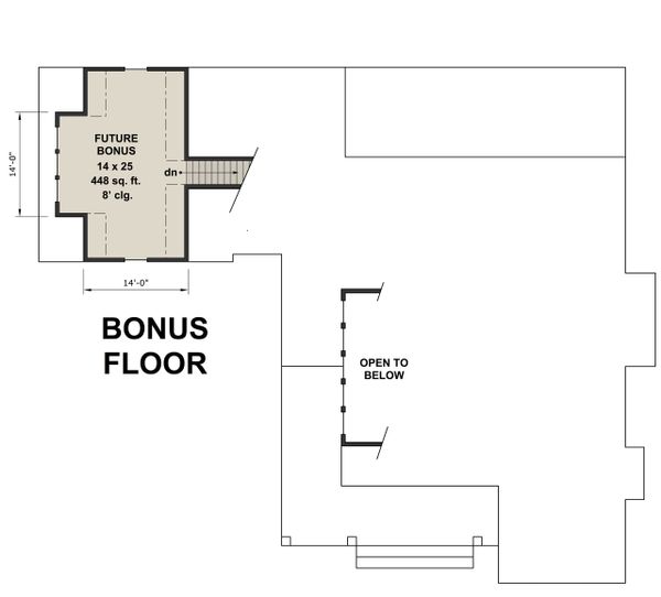 Home Plan - Farmhouse Floor Plan - Upper Floor Plan #51-1133