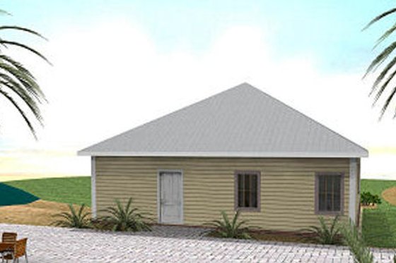 Exterior - Rear Elevation for Southern House Plan #44-151 - 3 bed, 2 bath