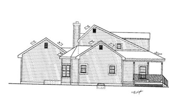 Exterior - Other Elevation 2 for Farmhouse House Plan #3-214 - 5 bed, 2.5 bath