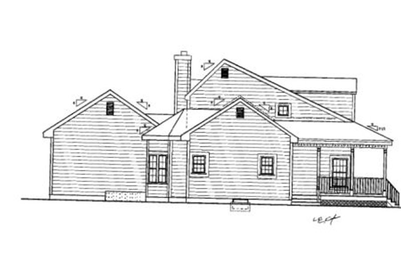 Dream House Plan - Exterior - Other Elevation 2 for Farmhouse House Plan #3-214 - 5 bed, 2.5 bath