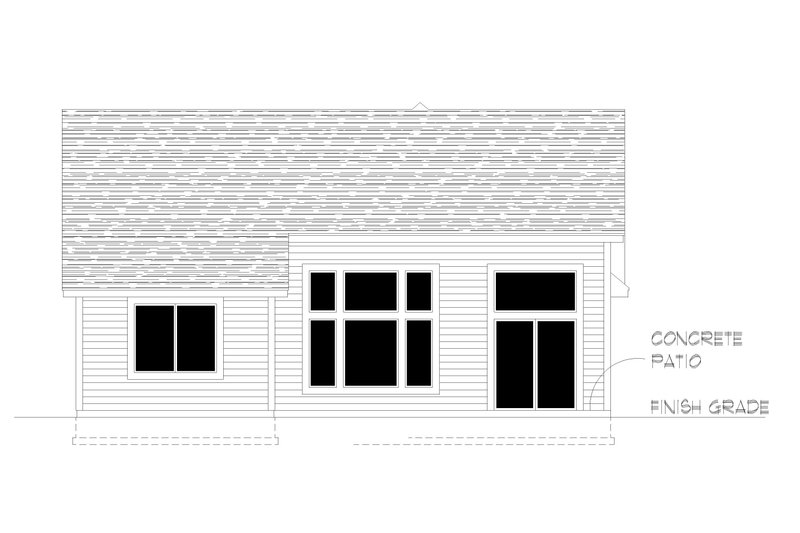 House Plan Design - Exterior - Rear Elevation for Craftsman House Plan #112-238 - 3 bed, 2 bath