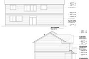 Contemporary Style House Plan - 6 Beds 2.5 Baths 2393 Sq/Ft Plan #53-711 Exterior 