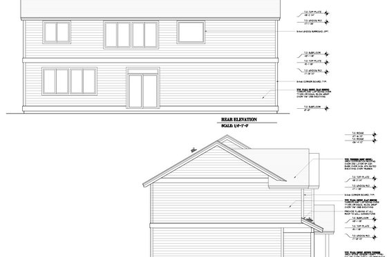 Exterior - Other Elevation for Contemporary House Plan #53-711 - 6 bed, 2.5 bath