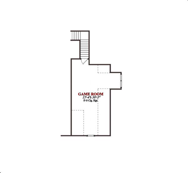 Traditional Floor Plan - Upper Floor Plan #63-118