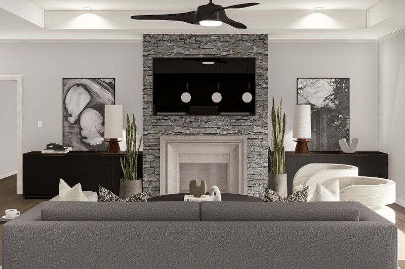 Dream House Plan - Interior - Family Room 2 for Modern House Plan #455-444 - 4 bed, 3.5 bath