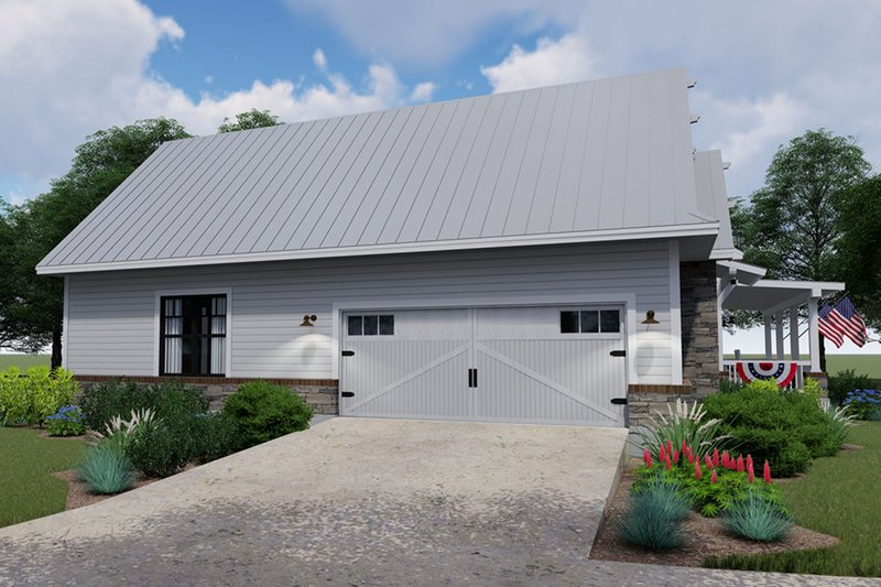 House Plan Design - Left Side Elevation