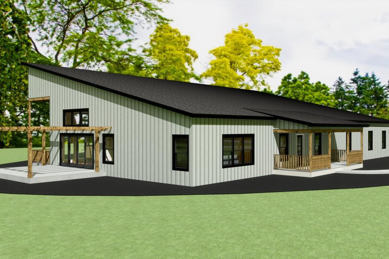 House Blueprint - Photo 1 for Barndominium House Plan #1109-27 - 3 bed, 2.5 bath
