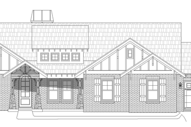 Dream House Plan - Exterior - Front Elevation 3 for Southern House Plan #932-80 - 3 bed, 2.5 bath