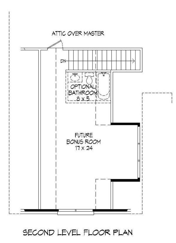Modern Floor Plan - Upper Floor Plan #932-554