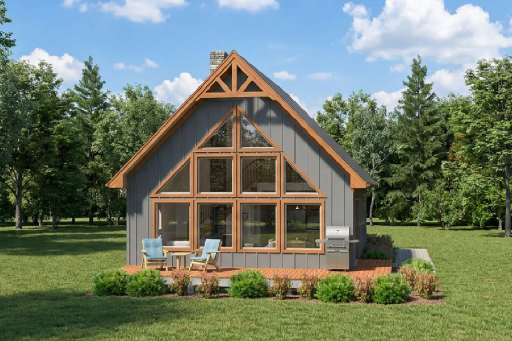 Exterior - Front Elevation 2 for Traditional House Plan #126-131 - 3 bed, 1 bath