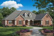 European Style House Plan - 5 Beds 4 Baths 2875 Sq/Ft Plan #17-2167 Exterior 