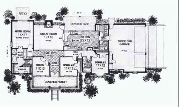 Farmhouse Floor Plan - Main Floor Plan #310-784