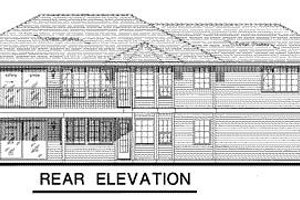 Exterior - Rear Elevation for Ranch House Plan #18-123 - 3 bed, 2 bath