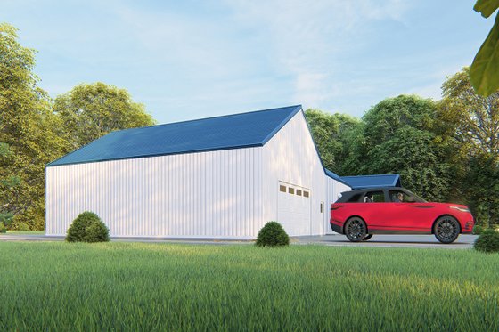 Exterior - Other Elevation 1 for Barndominium House Plan #1107-3 - 3 bed, 2 bath