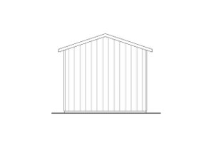 Exterior - Rear Elevation for Traditional House Plan #124-1335, 0 bath