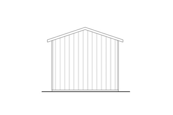 Exterior - Rear Elevation for Traditional House Plan #124-1335, 0 bath