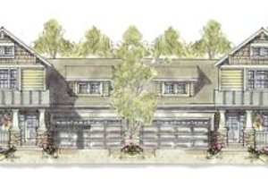 Cottage Exterior - Front Elevation Plan #20-1350