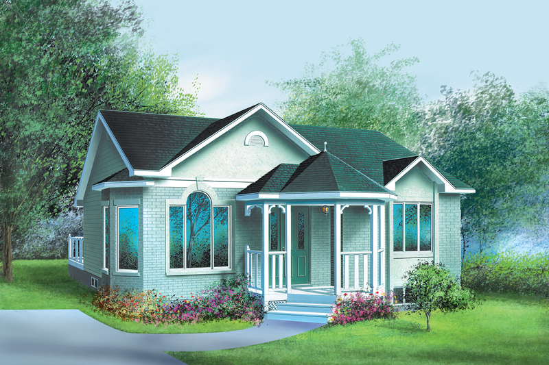 Dream House Plan - European Exterior - Front Elevation Plan #25-1044