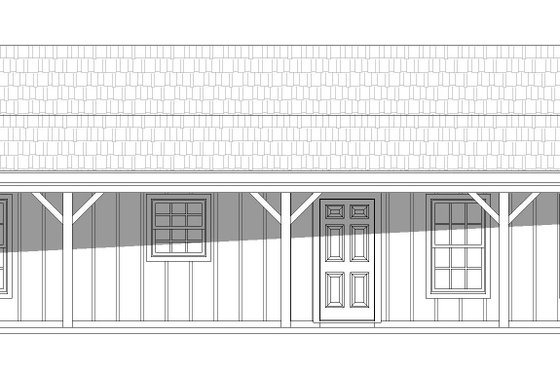 Exterior - Front Elevation 3 for Traditional House Plan #932-447 - 2 bed, 2 bath