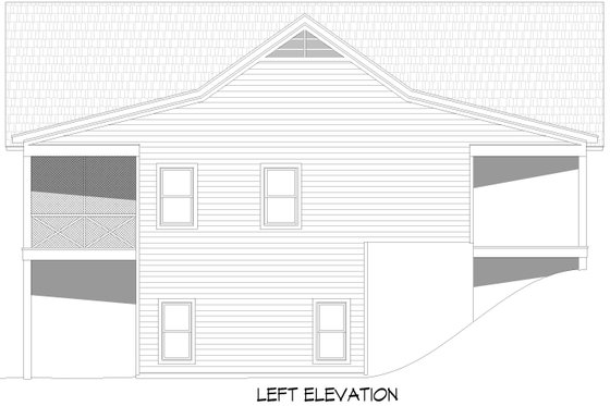 Exterior - Other Elevation for Country House Plan #932-1256 - 5 bed, 3 bath
