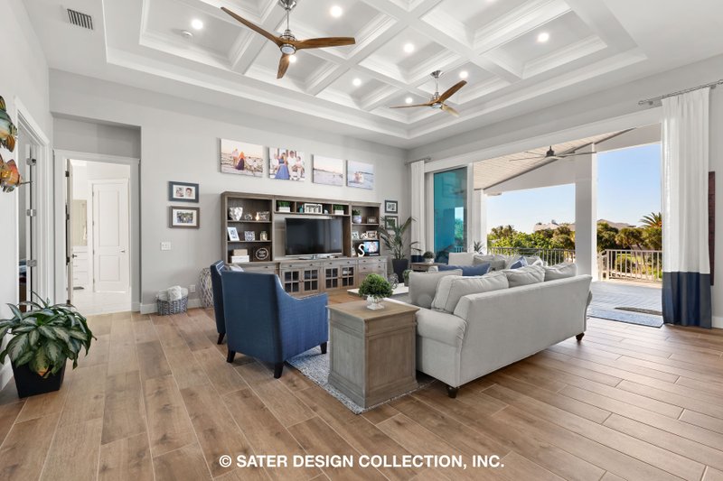 Architectural House Design - Interior - Family Room for Beach House Plan #930-530 - 4 bed, 3 bath