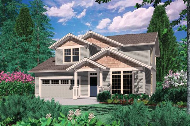 Home Plan - Craftsman Exterior - Front Elevation Plan #48-520