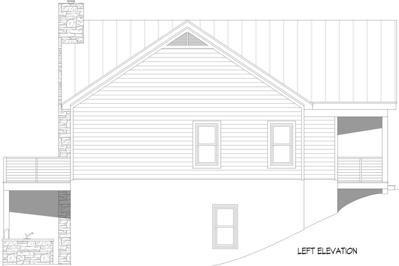 House Blueprint - Exterior - Other Elevation for Country House Plan #932-1114 - 3 bed, 2.5 bath