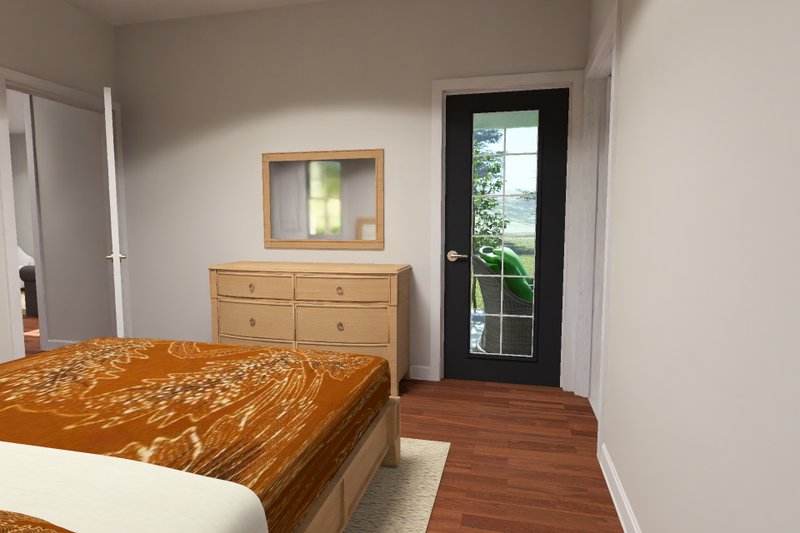 Architectural House Design - Interior - Master Bedroom 2 for Cottage House Plan #513-2455 - 2 bed, 2 bath
